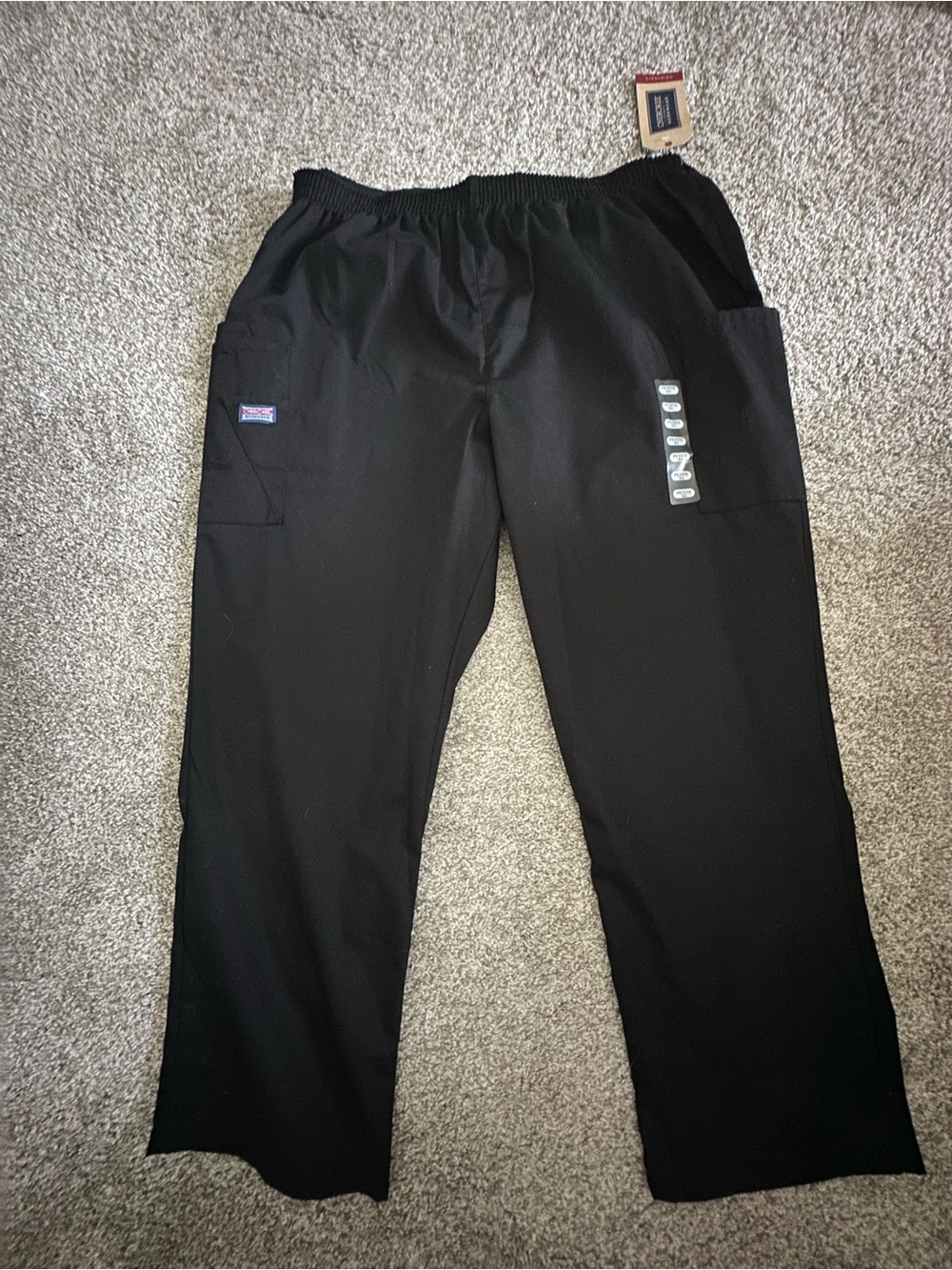 Women’s Petite XL Black Cherokee Scrub Pants